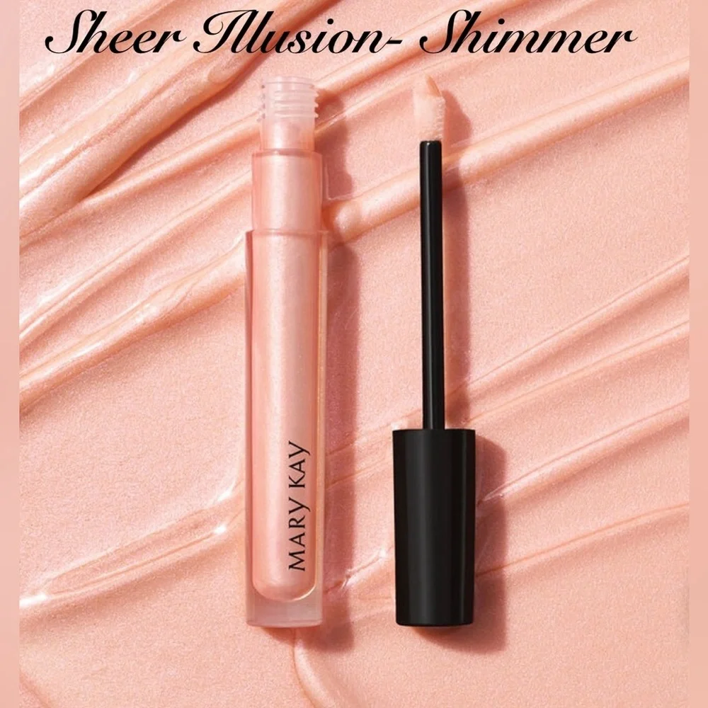 NWT Mary Kay Unlimited Lip Gloss SHEER ILLUSION Shimmer Finish Neutral Tan Color